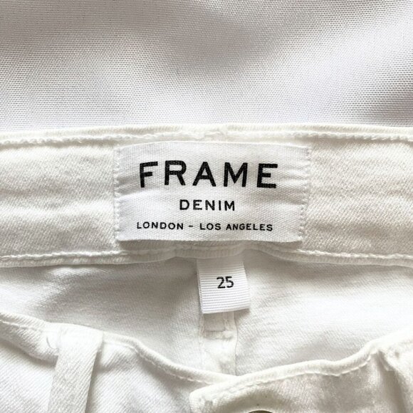 FRAME DENIM LE SKINNY DE JEANNE IN WHITE - Picture 4 of 8
